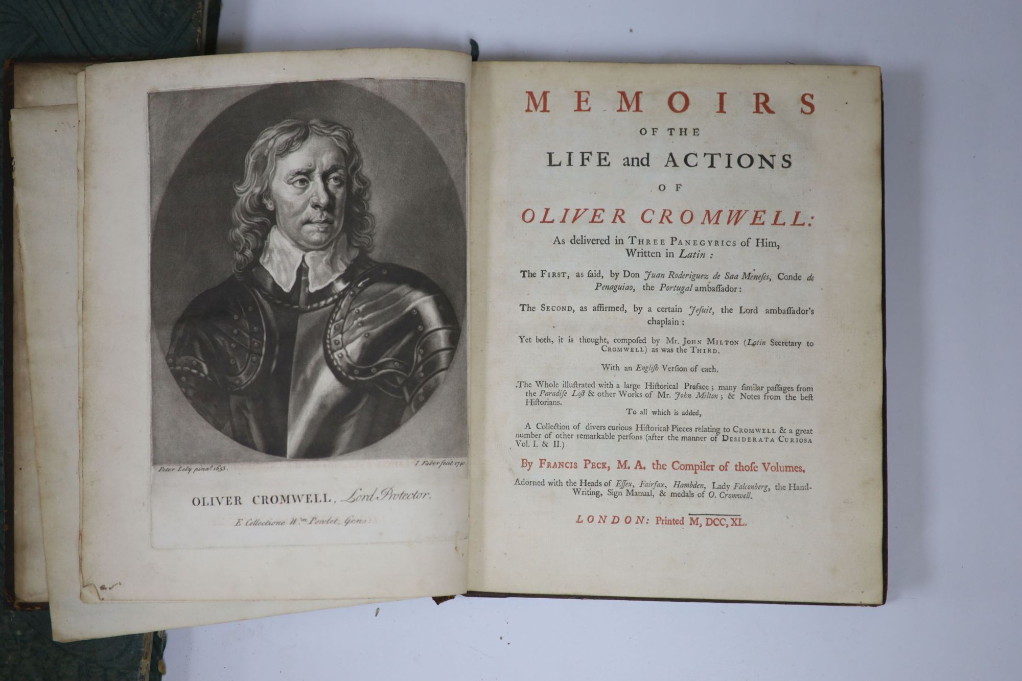 Francis Peck - Memoirs of the Life and Actions of Oliver Cromwell: As delivered in Three Panegyrics of Him, …,